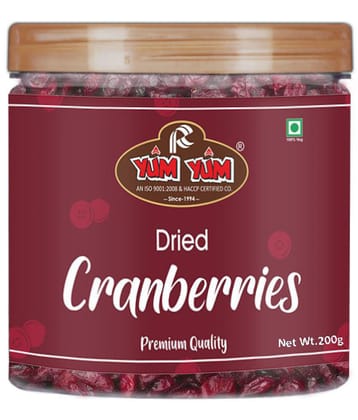 YUM YUM American Dried Whole Cranberries 200g