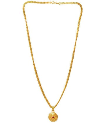 Jewar Mandi - Golden Pendant set ( Pack of 1 ) - Golden