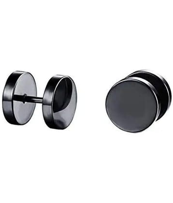 FASHION FRILL - Silver Plug Earrings ( Pack of 1 ) - Silver