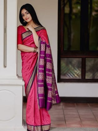 Woven Design Zari Banarasi Saree