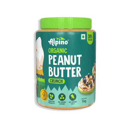 Organic Natural Peanut Butter Crunch 1 KG