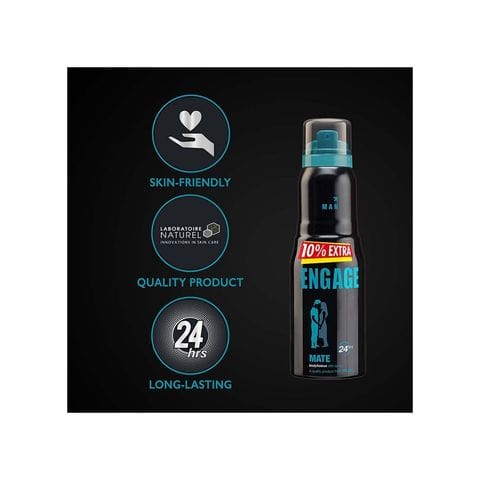 Engage Mate Deodorant Spray, 220 ml Bottle