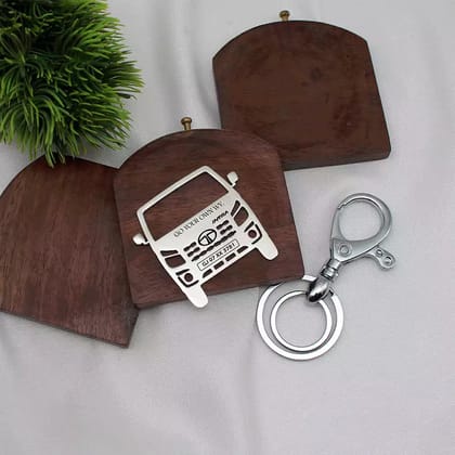 Tata Intra V10 Keychain-Front View / Silver