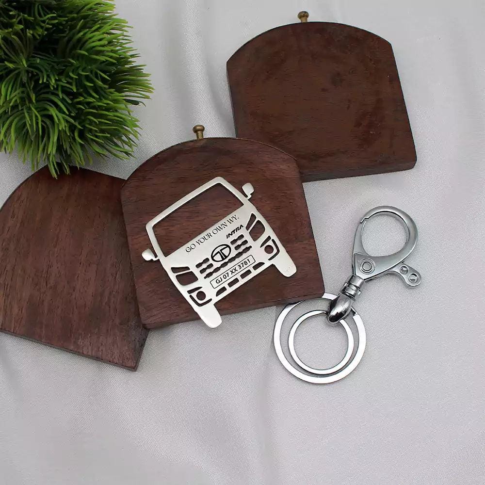 Tata Intra V10 Keychain-Front View / Silver