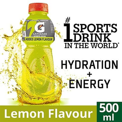 Gatorade Sports Drink - Lemon Flavour, 500 Ml