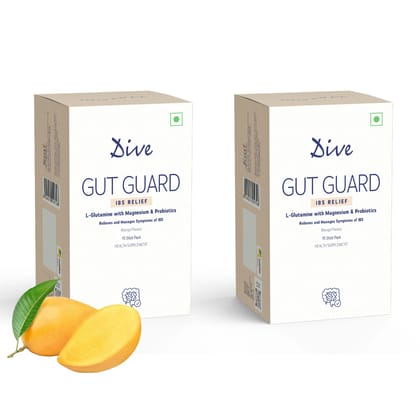 Dive Gut Guard IBS Relief For Constipation Relief & Irritable Bowel Syndrome Supports Digestive Health Prevent Loose Stools, Diarrhoea, Upset Stomach , relieving abdominal pain, bloating Bifidoba