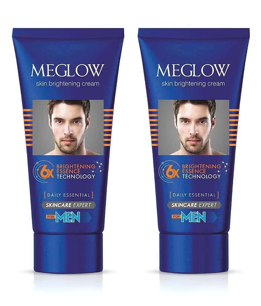 Meglow Skin Brightening Cream For Men Face Cream For Glowing Skin with Vitamin E 30g ( Pack of 2 )