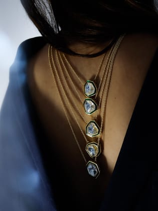 Isa White Stone Necklace-White