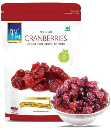Tim Tim Dried US Cranberries | Cranberry, Healthy Snacks, Dry Fruits, Seeds & Berries, (500g)