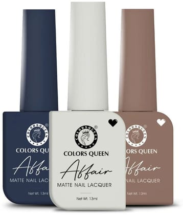 Colors Queen Multi Matte Nail Polish ( Pack of 3 )