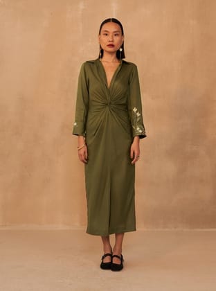 The Daffodil Sundown Lyocell Dress-3XS