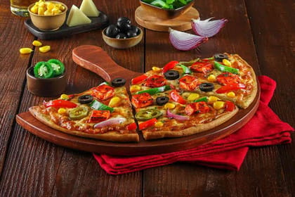 Maharaja Veg Semizza (Half Pizza)(Serves 1) __ Semizza (Half Pizza)