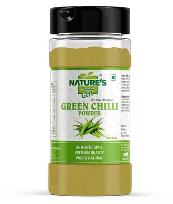 Natures Gift Green Chilli Powder - 3.5 Oz Spice Jar Powder 100 gm