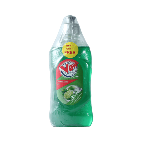 Vow Dishwash Liquid Lime BOGO (250 x 2), 500 ml Bottle