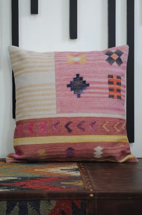 PANDEIA - SQUARE  CUSHION COVER-20" x 20 " ( L ) / No Fill ( Only Cover )