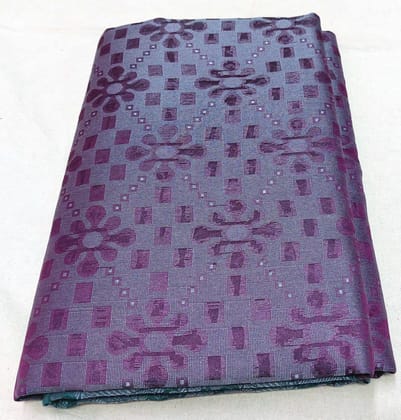 AFSARA SAREES Traditional Art Silk Saree With Blouse Piece (Purple and Gray)