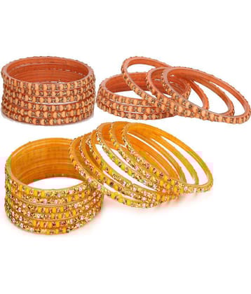 Somil Multicolor Bangle Set ( Pack of 24 ) - None