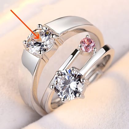 Couple Ring Korean Edition Minimalist-QL095 / Male