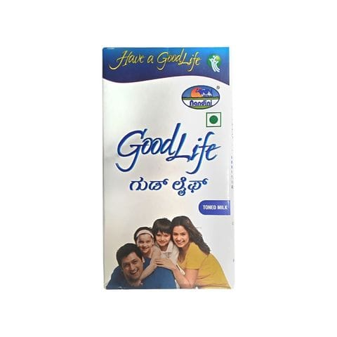 Nandini Goodlife Toned Milk, 500 ml Pouch