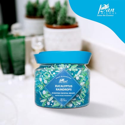 Gel Bead Air Freshener- Eucalyptus Raindrops (198 gms)-Eucalyptus Raindrops