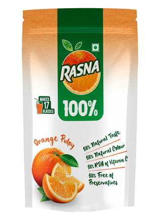 Rasna Natural 100% 400g Pack Orange