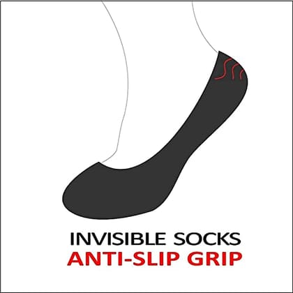 HAYBERG 5 Pair Loafer Socks,Anti-Slip Men & Women Cotton Low Cut/Invisible/No show/Ankle Cotton Loafer Socks with Silicon Anti Skit Support (Multicolor) Combo Pack of 5 Pairs