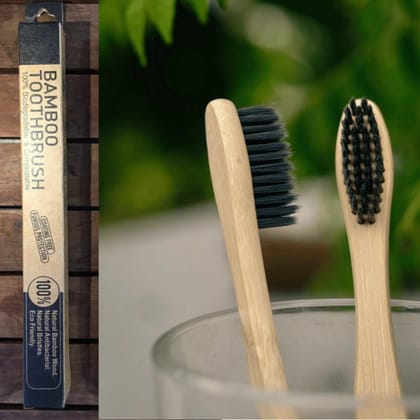 Eco Friendly Bamboo Toothbrushes ( Pack of 2 )-Bend