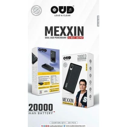 OUD OD PB965 Mexxin Power Bank 20000Mah(15 Watt output)