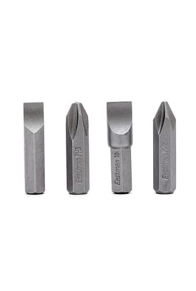 Eastman Bit For Impact Driver Bit Set Pack Of 4 Pcs Screwdriver Hex Bit in Sand Finish, Material Chrome Vanadium Steel Screw Driver Bits Heavy Duty Hand Tools Sets Professional Use (EID-5002)