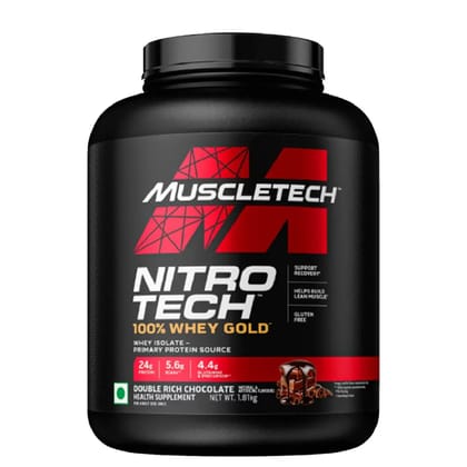 Muscletech Nitro Tech 100% Whey Gold-1.81kg / Double Rich Chocolate