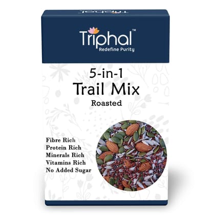 5 in 1 Trail Mix - Roasted & Non Salted Seeds Mixture - Triphal