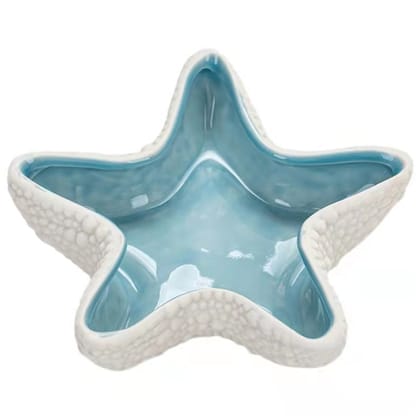Scandinavian Starfish Ceramic Ashtray-Blue