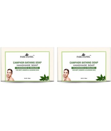 Park Daniel Premium Camphor Bathing Bar Soap for Soft, Smooth and Glowing Skin Pack of 2 of 100 Grams(200 Grams)