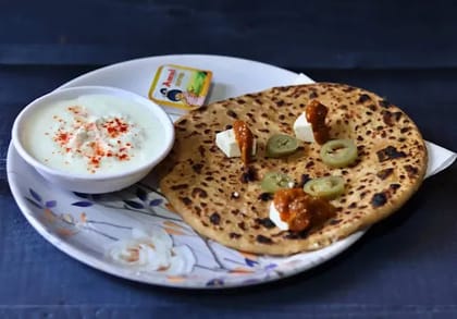 Jalapeno Paneer Achari Paratha