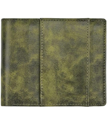 GEEO - Green Faux Leather Mens Two Fold Wallet ( Pack of 1 ) - Green
