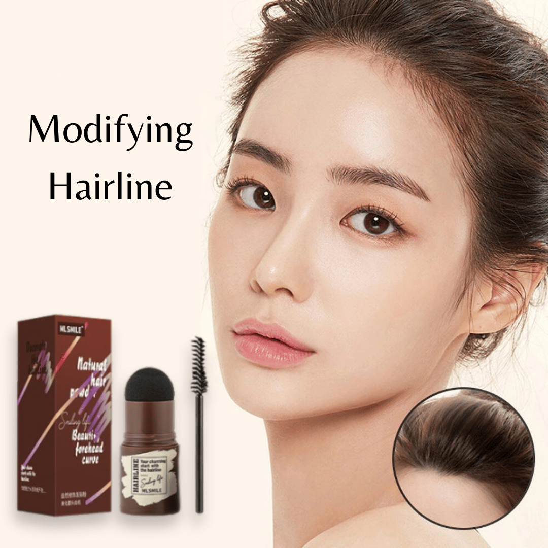 Hairline & Eyebrow Shadow Powder Stick ( 3 Eyebrow Stencils + Brush Free )-1  Stick
