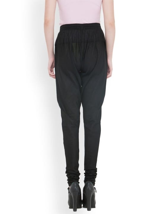 Women Cotton Black Churidar