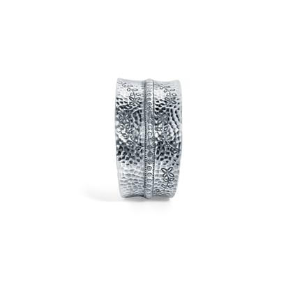 Vasantika 925 Sterling Silver Cuff Kada for Women