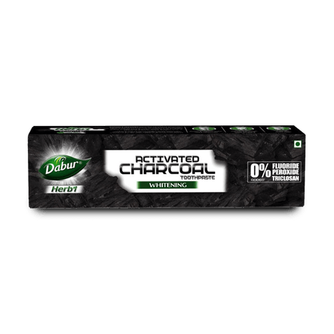 Dabur Herbal Activated Charcoal Whitening Toothpaste, 120 gm Box