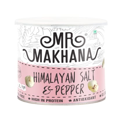 Mr Makhana Himalyan Salt & Pepper - 50 gm, Pack of 3
