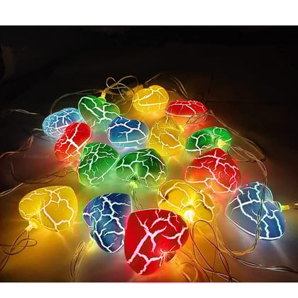 Heart Crak Light Diwali Decoration Curtain for Decoration for Gift Christmas Decoration Valentine Decoration Home Decoration-Pack of 1
