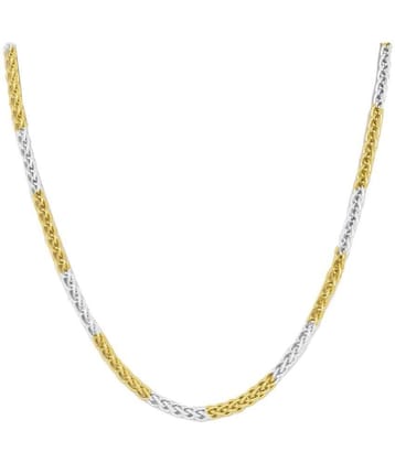 FASHION FRILL - Gold Plated Stainless Steel Chain ( Pack of 1 ) - None
