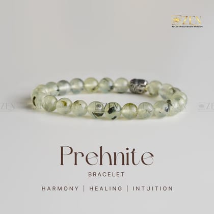 Prehnite Bracelet-S - 6.5 inches (Women)