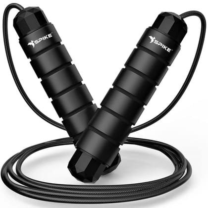 Spike Heavy Skipping Rope-Black