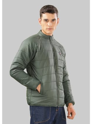 Dollar Nylon Mens Quilted & Bomber Jacket - Green ( Pack of 1 ) - None