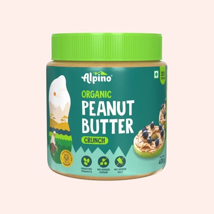 Organic Natural Peanut Butter Crunch 400 G
