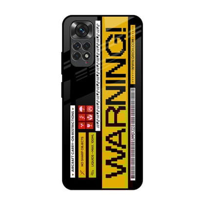 Aircraft Warning Glass Case for Redmi Note 11