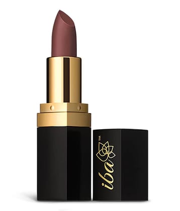 Iba Pure Lips Long Stay Matte Lipstick M16 Rose Tan, 4g , Highly Pigmentated , Long Lasting, (Pack of 1)