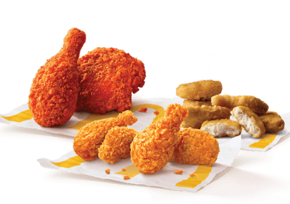 4 Pc McSpicy Chicken Wings + 2 Pc MFC+ 6 Pc Chicken McNuggets