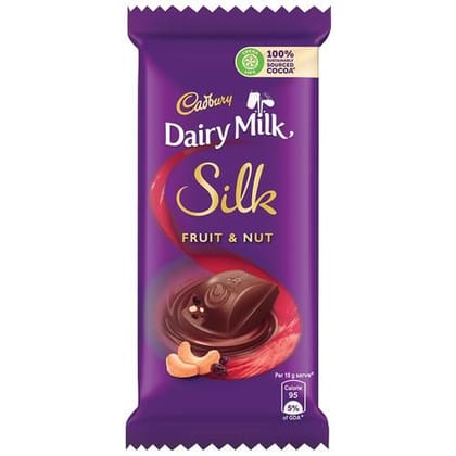 Cadbury Dairy Milk Silk Fruit & Nut Chocolate Bar, 55 gm
